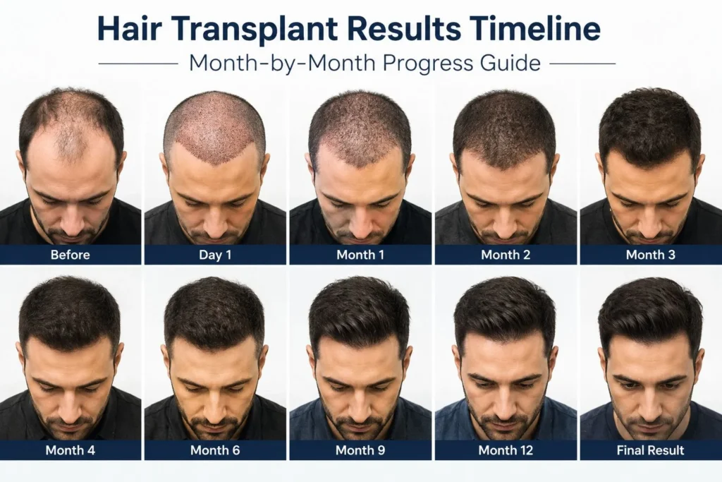 Hair Transplant Results Timeline: Month-by-Month Progress Guide
