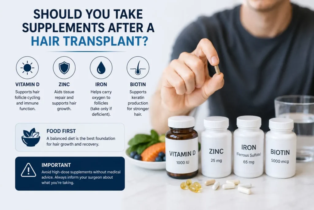 supplements after a hair transplant