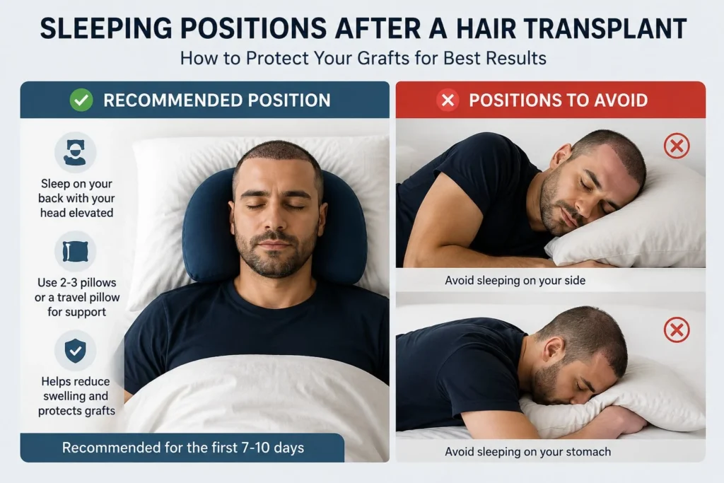 Sleeping Positions After a Hair Transplant: How to Protect Your Grafts