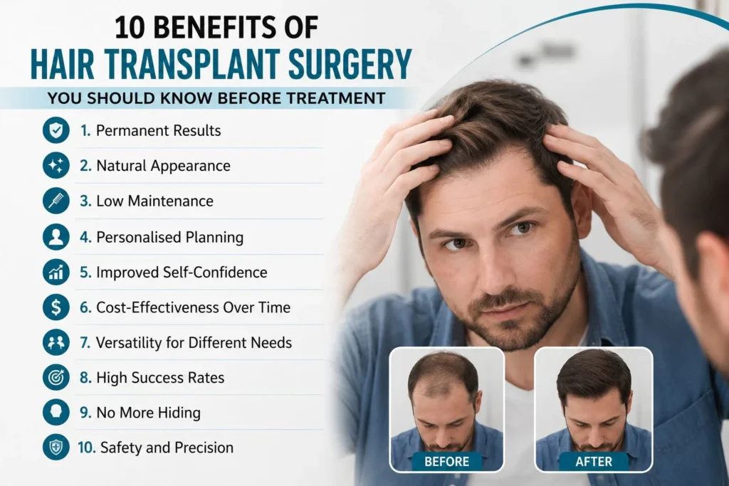 10 Benefits of Hair Transplant Surgery You Should Know Before Treatment
