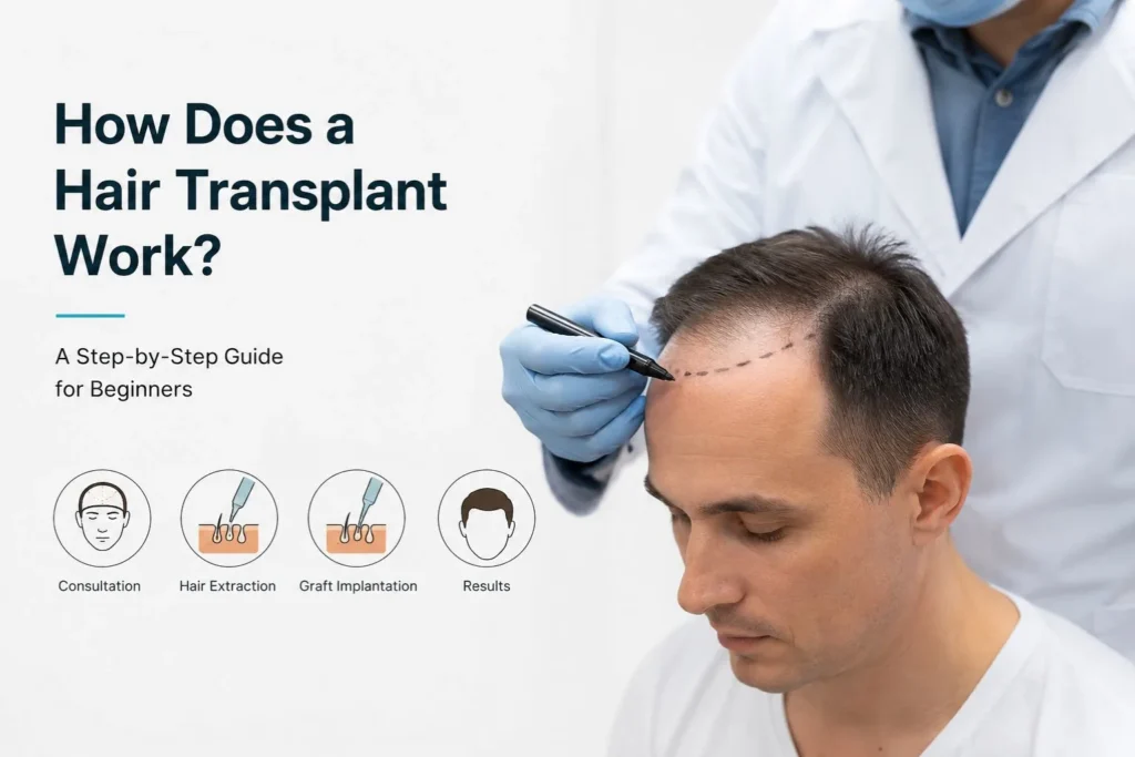 How Does a Hair Transplant Work? A Step-by-Step Guide for Beginners