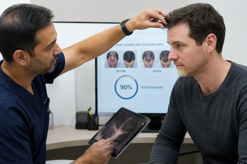 Realistic expectations: Success rate for hair transplant