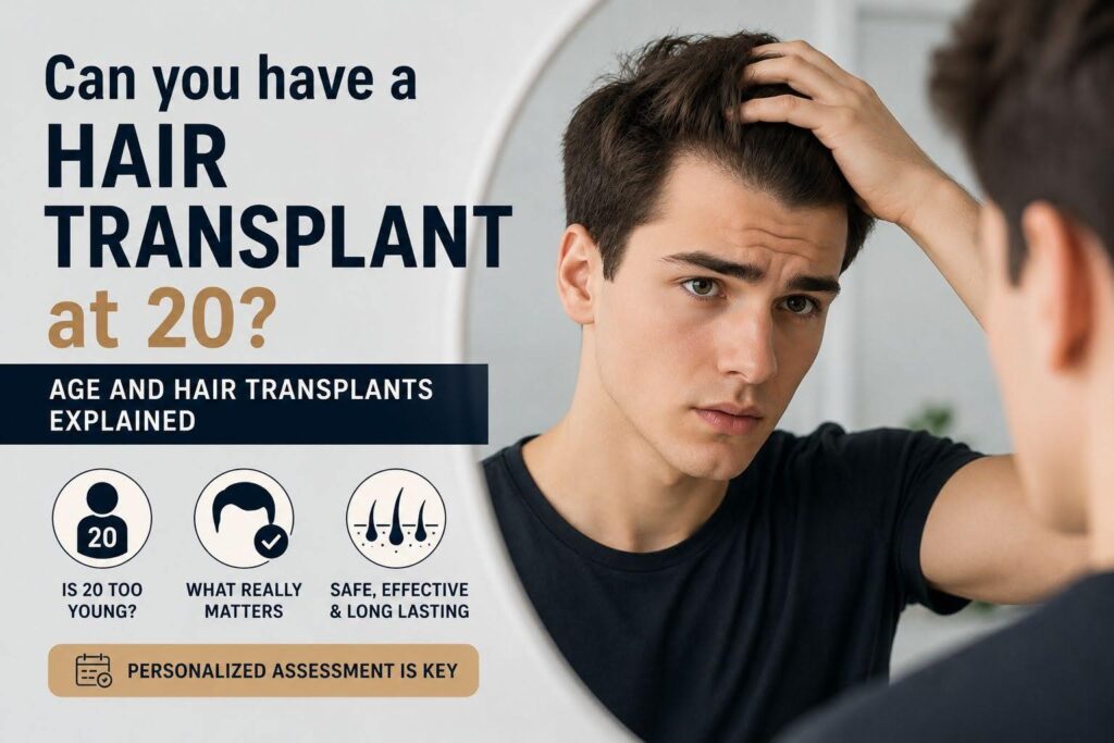 Can You Have a Hair Transplant at 20? Age and Hair Transplants Explained