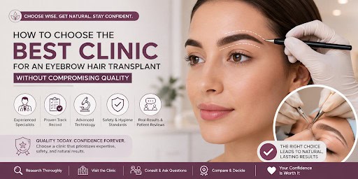 How to Choose the Best Clinic for an Eyebrow Hair Transplant Without Compromising Quality