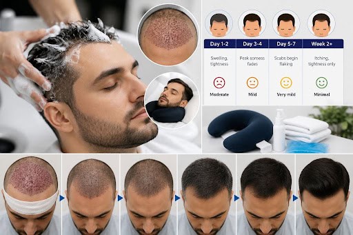 after hair transplant care