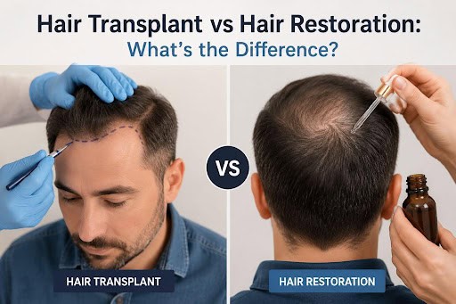 Hair Transplant vs Hair Restoration: What’s the Difference?
