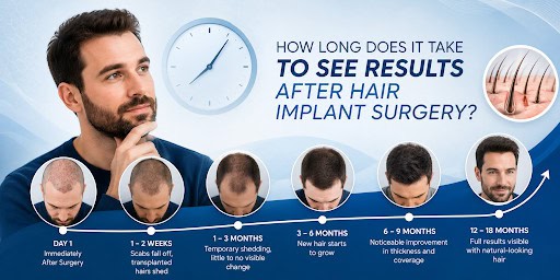 How Long Does It Take to See Results After Hair Implant Surgery?